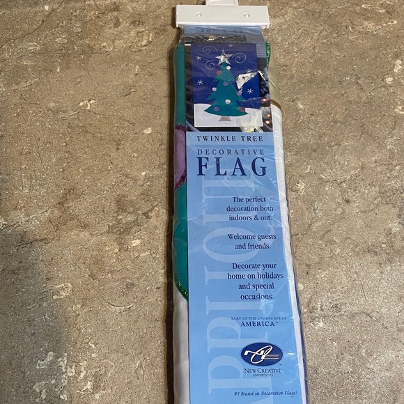 Decorative Flag - Christmas Tree Purple and Green (NWT) - Picture 2 of 7